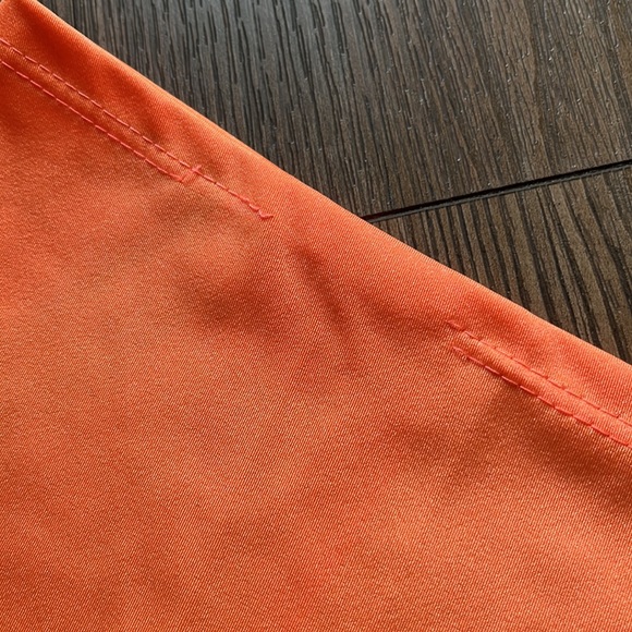 Orange camouflage bikini skirt thong set stripper stretchy army military dancer - Picture 5 of 6